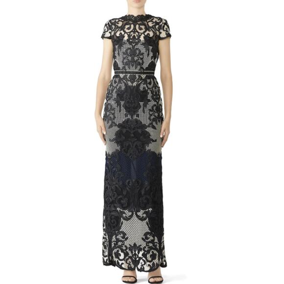 BHLDN Marchesa Notte Waldon Maxi Dress Embroidered Lace Backless Formal Gown - Picture 16 of 16